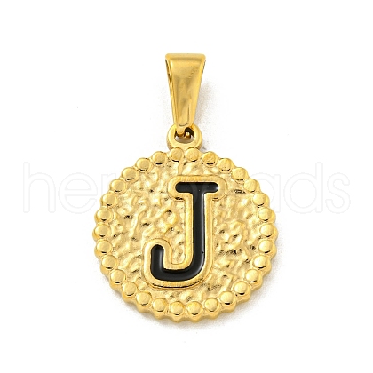 Ion Plating(IP) 304 Stainless Steel Enamel Pendants STAS-R231-19J-G-1