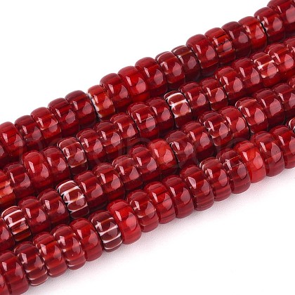 Handmade Millefiori Glass Beads Strands LAMP-T021-28A-01-1