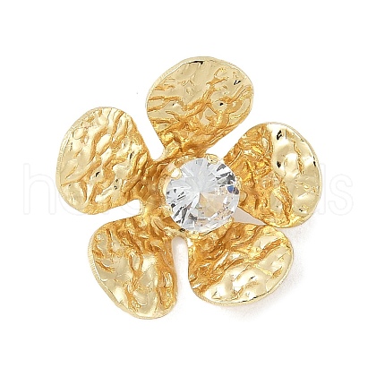 Brass Micro Pave Cubic Zirconia Pendants KK-M326-09G-1