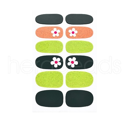 Flower Series Full Cover Nail Decal Stickers MRMJ-T109-WSZ494-1