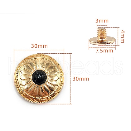 Alloy Decorative Buttons PW-WG1200D-27-1
