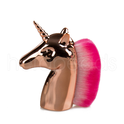 Unicorn Shape Fiber Foundation Makeup Brush ANIM-PW0001-123F-1