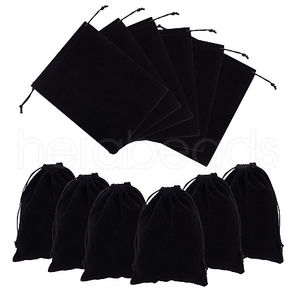 Velvet Packing Pouches Drawstring Bags ABAG-WH0046-30B-1