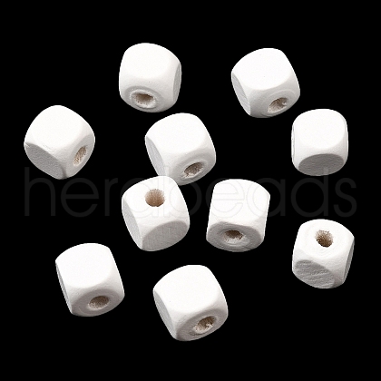 Spray Painted Wooden Beads WOOD-P021-01C-30-1