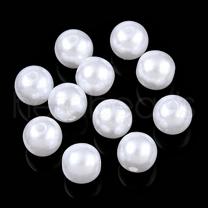 Imitated Pearl Acrylic Beads OACR-ZX005-35A-1