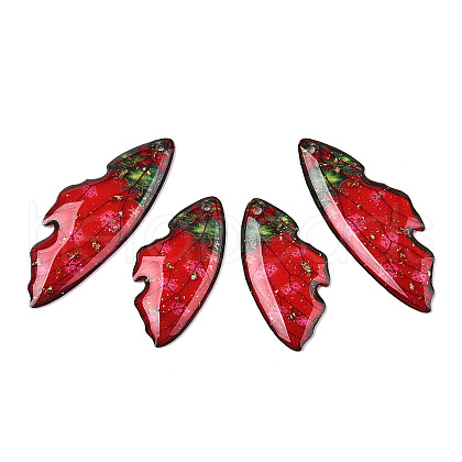 Christmas Theme Epoxy Resin Pendants RESI-TAC0021-99B-1