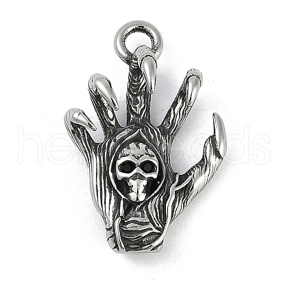 316 Surgical Stainless Steel Pendants STAS-G349-06AS-1