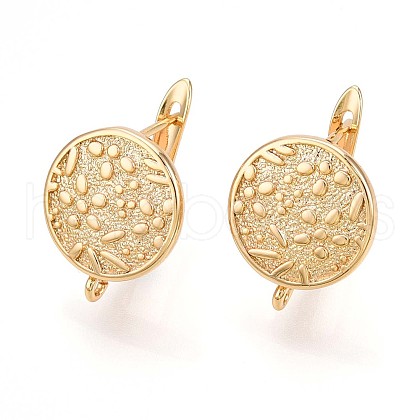 Brass Hoop Earring Finding KK-N261-33G-1