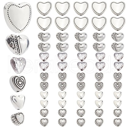 SOFPLATE Alloy Beads Heart FIND-SP0002-19A-1