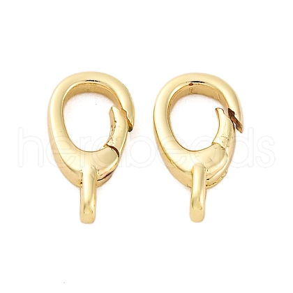 Brass Spring Gate Rings KK-J301-14G-01-1