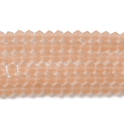Imitate Austrian Crystal Frosted Glass Beads Strands EGLA-A039-T3mm-MD12-1