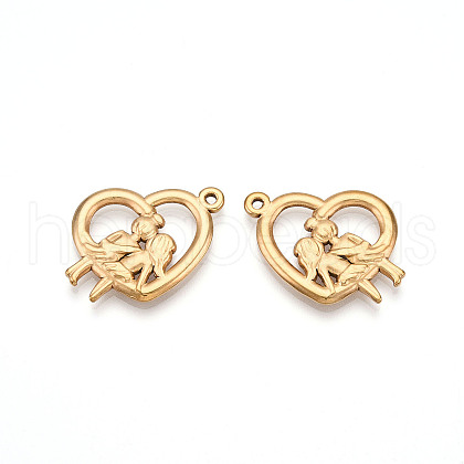 304 Stainless Steel Pendants STAS-N109-20G-1