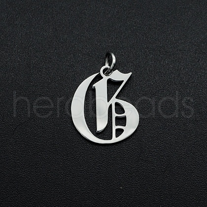 Non-Tarnish 304 Stainless Steel Pendants STAS-R111-JA565-G-1