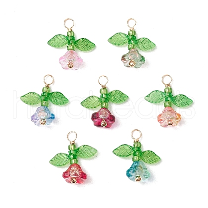 Glass Pendants PALLOY-JF03495-1