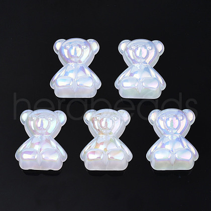 Electroplate Acrylic Cabochons PACR-T014-06-1