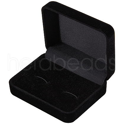 Flocking Cufflinks Boxes CON-WH20001-07-1