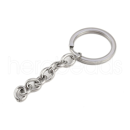 Polishing 304 Stainless Steel Split Key Rings STAS-H558-45P-1-1