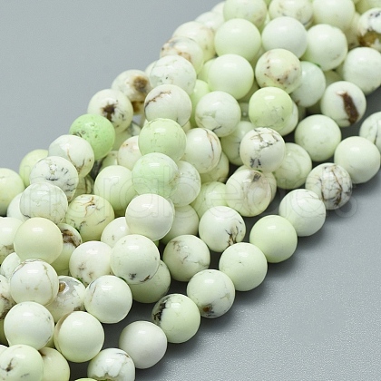 Natural Australian Turquoise(Jasper) Beads Strands G-D0010-06A-8mm-1