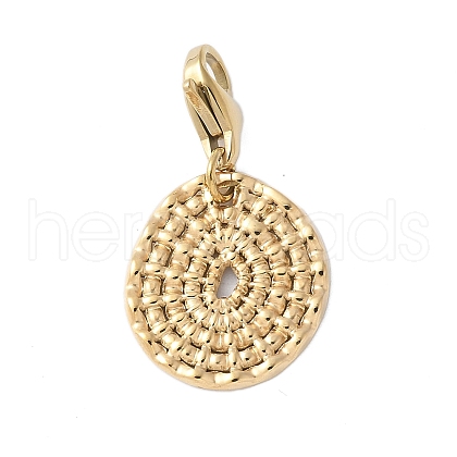 304 Stainless Steel Oval Pendant Decoration STAS-S165-13G-1