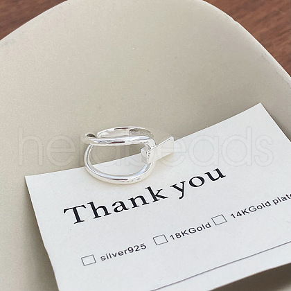 925 Sterling Silver Adjustable Cuff Rings for Women FS-WGF7E3B-01-1