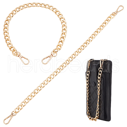   2Pcs Aluminum Bag Strap Curb Chains FIND-PH0018-54-1