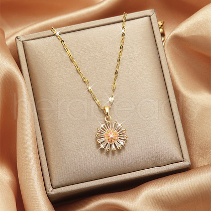 Alloy Crystal Rhinestone Pendant Necklaces for Women WGDF473-13-1
