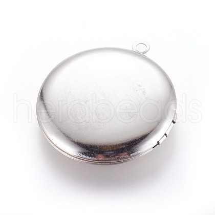 Tarnish Resistant 316 Stainless Steel Locket Pendants X-STAS-P237-06P-1