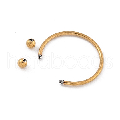 304 Stainless Steel Cuff Rings RJEW-C137-01G-1