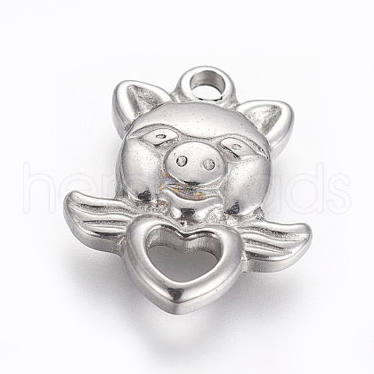 Tarnish Resistant 304 Stainless Steel Pendants STAS-I105-45P-1
