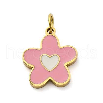 304 Stainless Steel Enamel Charms STAS-E550-71G-04-1