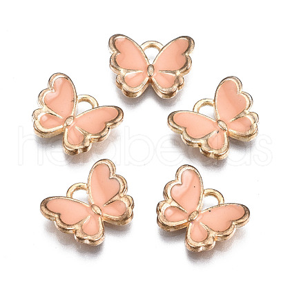 Alloy Enamel Charms X-ENAM-S121-070K-1