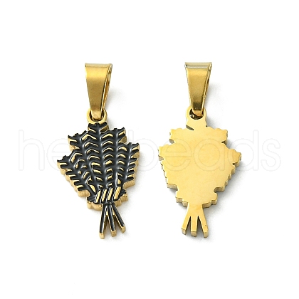 Ion Plating(IP) 304 Stainless Steel Manual Polishing Pendants STAS-C075-25G-1