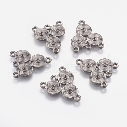 Alloy Rhinestone Connector Settings EA10684Y-NFB-1