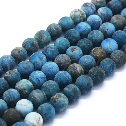 Natural Apatite Beads Strands G-E561-03-10mm-1