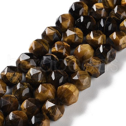 Natural Tiger Eye Beads Strands G-NH0021-A06-01-1