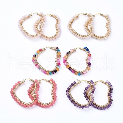 201 Stainless Steel Hoop Earrings EJEW-JE04117-1
