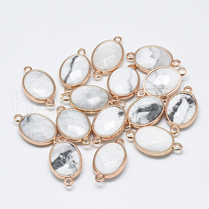 Natural Howlite Links connectors G-T073-05P-1