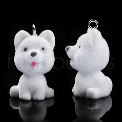 Opaque Resin Pendants RESI-T053-19-1