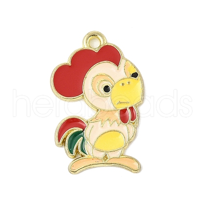 Alloy Enamel Pendants ENAM-D301-01G-10-1