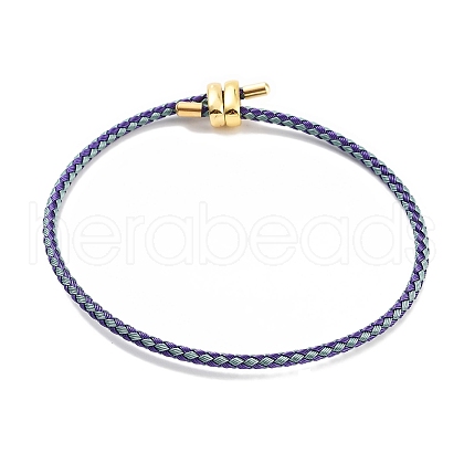 Braided Steel Wire Bracelets Making BJEW-H610-02G-04-1