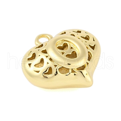Hollow Brass Pendants for Valentine's Day KK-M289-03O-G-1