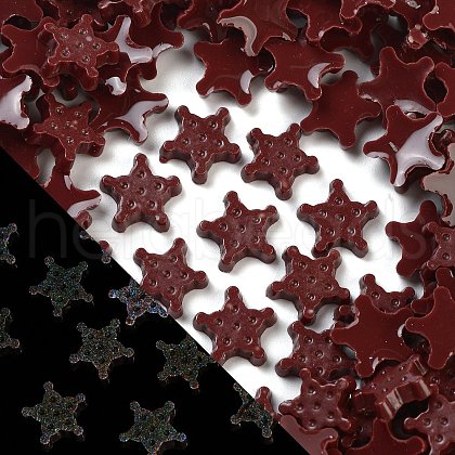 Luminous Resin Imitation Chocolate Decoden Cabochons RESI-K036-28C-02-1