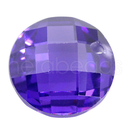 Cubic Zirconia Charms ZIRC-H116-08F-1