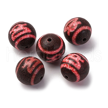Tibetan Style dZi Beads TDZI-NH0001-D01-01A-1