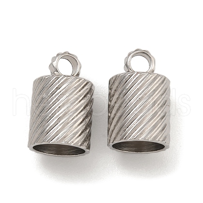 Tarnish Resistant 304 Stainless Steel Cord Ends STAS-Z084-07P-01B-1