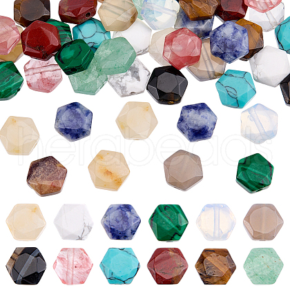 DELORIGIN 48Pcs 12 Styles Mixed Gemstone Beads G-DR0001-01-1