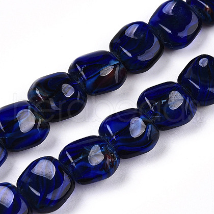 Handmade Milleflori Glass Beads Strands LAMP-M018-01A-07-1