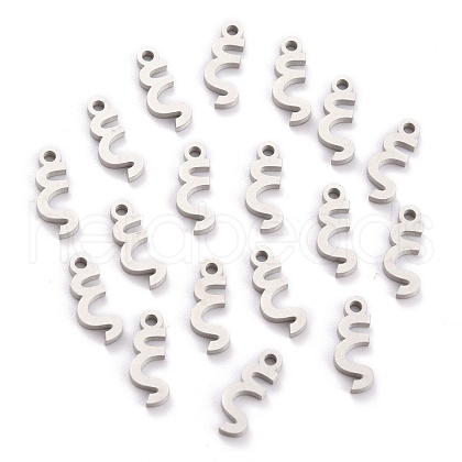 304 Stainless Steel Pendants STAS-F267-10X-P-1