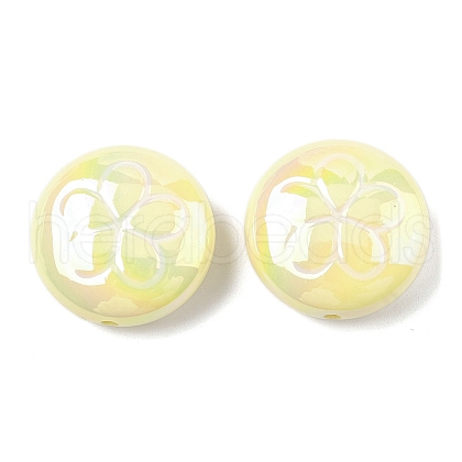 2Pcs UV Plating Acrylic Beads FIND-C067-03A-1