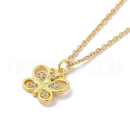 304 Stainless Steel Pendant Necklaces NJEW-U002-25G-04-1